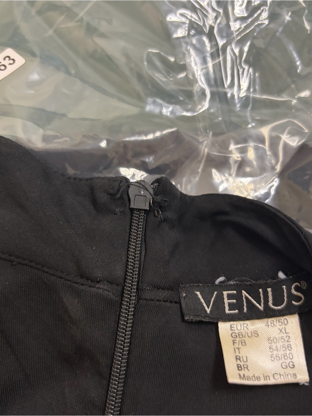 VENUS Black Maxi Dress with Draped Skirt - Picture 2 of 2
